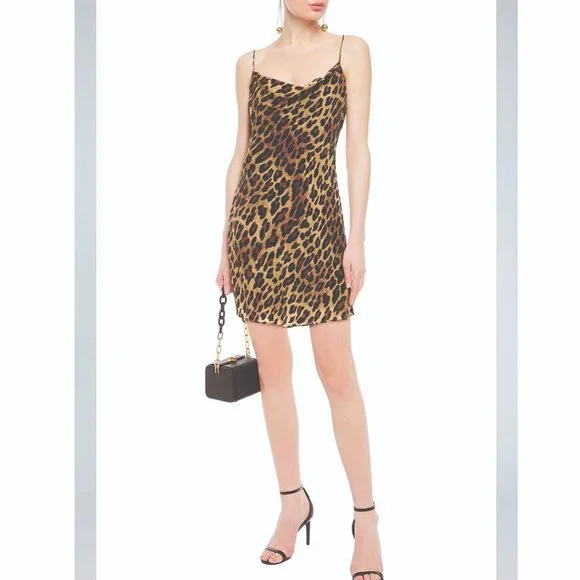 Alice + Olivia Harmony Leopard Print Slip Dress - Picture 5 of 7